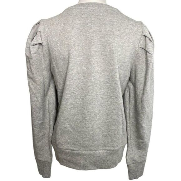 Charter Club Scottie Dog Sweatshirt Top Women's PETITE MEDIUM Gray Black Relaxed - Picture 2 of 10